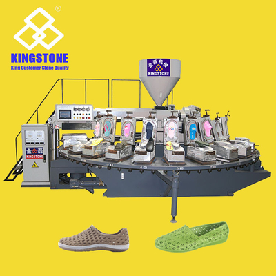 Macchina di fabbricazione rotatoria di plastica per l'operazione facile delle scarpe/sandali del PVC