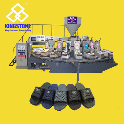 Calzature delle pantofole di salto dell'aria del PVC che fanno l'iniezione a macchina 24 stazioni