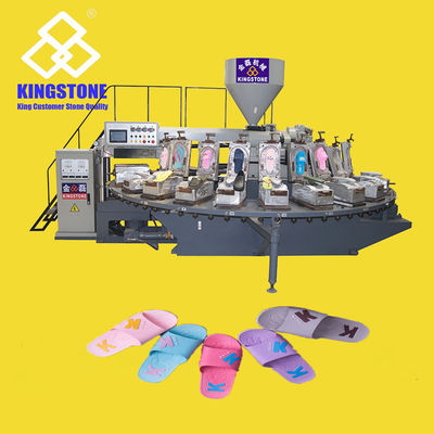 Attrezzatura per la produzione di scarpe in PVC Iniezione rotativa del servomotore a 24 stazioni