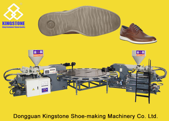 Sola macchina di fabbricazione della scarpa rotatoria automatica di PVC/TPR, macchina a iniezione diretta di Outsole