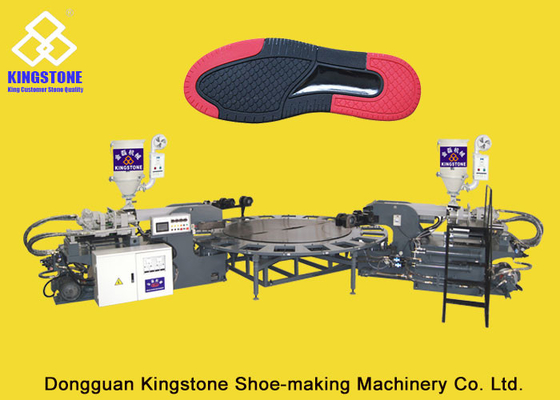 Macchina a iniezione del PVC di doppio colore sola per la fabbricazione di Outsole delle scarpe di sport