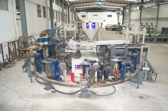 Il singolo stivale di pioggia rotatorio di colore che fa la macchina 80-100 accoppia all'ora/12 stazioni