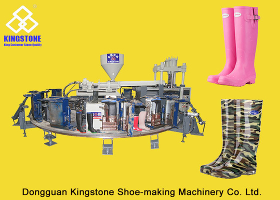 Macchina dello stampaggio ad iniezione dello stivale di colore di 12 stazioni 1/2, Gumboots che fa macchina