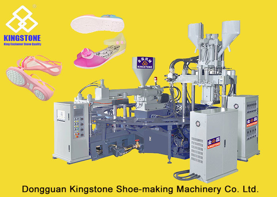 Scarpe di plastica a tre colori di TPR che fanno macchina con doppio controllo della pressione proporzionale
