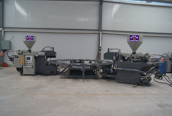 Sola macchina di fabbricazione della scarpa rotatoria automatica di PVC/TPR, macchina a iniezione diretta di Outsole