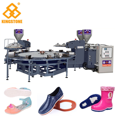 Macchina rotatoria del PVC Jelly Slippers Sandals Injection Molding di tipo 1/2 colori con il servo sistema