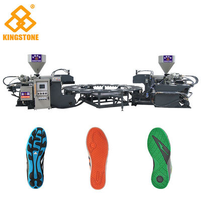 Modanatura a tre colori rotatorio dell'iniezione diretta della macchina a iniezione del PVC di TPR solo