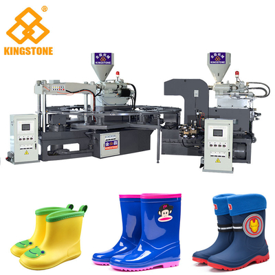 Linea di produzione della fabbrica di scarpa dello stivale di short del PVC, macchina rotatoria dello stampaggio ad iniezione