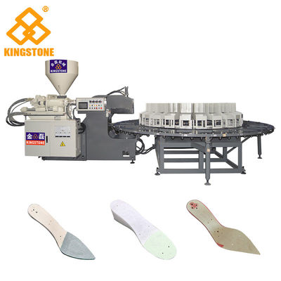 12/16/20/24 dispone la macchina rotatoria dello stampaggio ad iniezione del sottopiede delle scarpe di cuoio pp con il tasso di produzione rapido