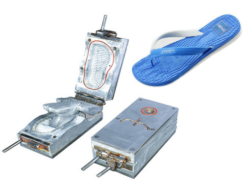 Muffa di salto delle pantofole dell'aria del PVC, muffa di plastica di plastica del modanatura della scarpa dello stampaggio ad iniezione della pantofola