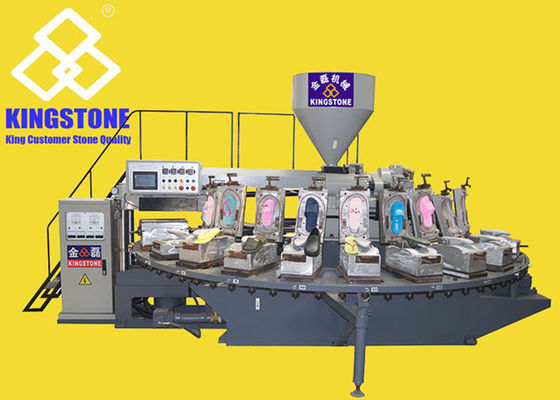 Scarpe delle pantofole del PVC del posto di lavoro della tavola rotante 24 che fanno macchina