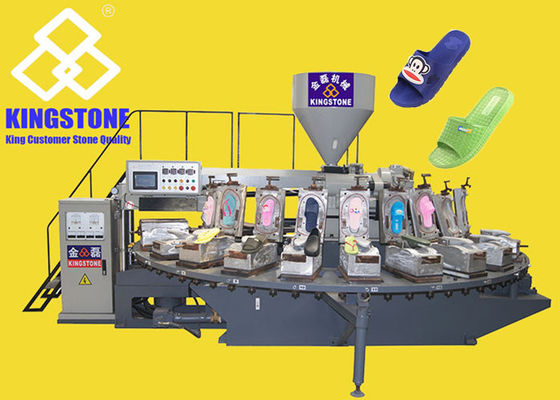 PVC di plastica Slipppers che fa macchina con la stazione della tavola rotante 24