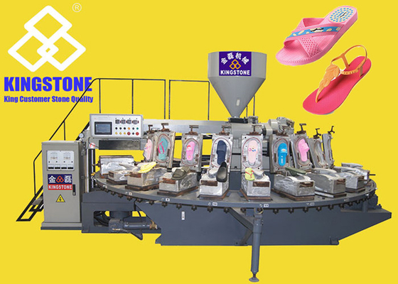 Macchina a iniezione della scarpa rotatoria 25.5KW per le scarpe delle pantofole