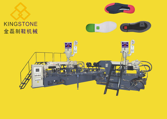 Macchina a iniezione del PVC di doppio colore sola per la fabbricazione di Outsole delle scarpe di sport