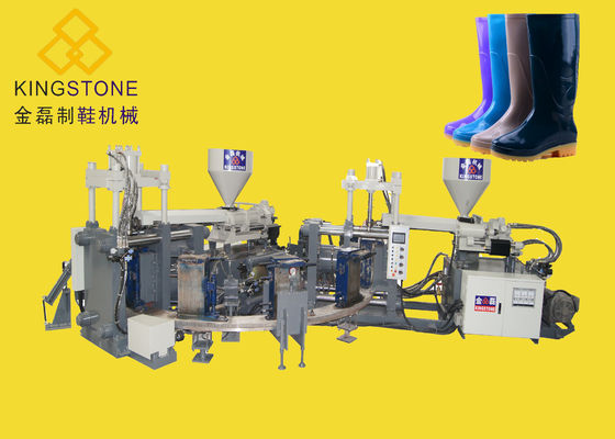 12 / 16 scarpe di sicurezza della tavola rotante della stazione che rendono macchina automatica