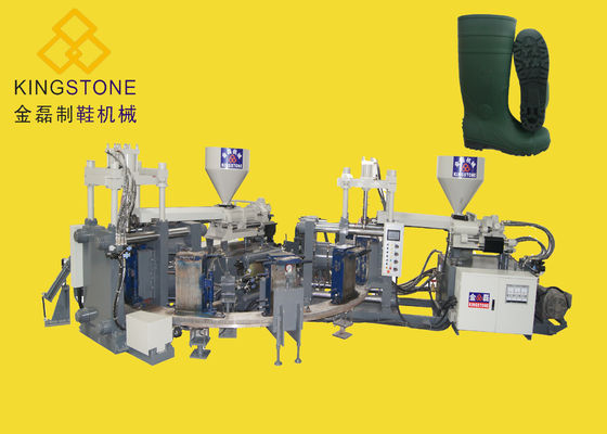 Macchina dello stampaggio ad iniezione di due colori per il PVC Gumboots/stivali di pioggia