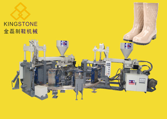 Macchina a iniezione di plastica automatica per 12 la stazione rotatoria Gumboots