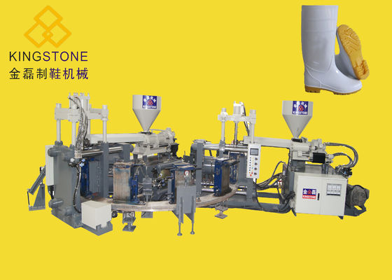 Colore della stazione 2 della macchina 16 dello stampaggio ad iniezione della scarpa di Gumboots di sicurezza