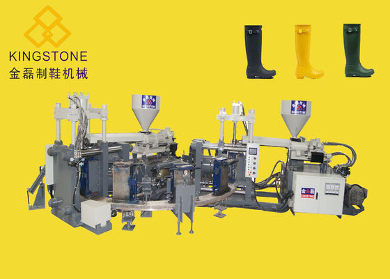 Scarpe automatiche che fanno lo stampaggio ad iniezione di colore della macchina due