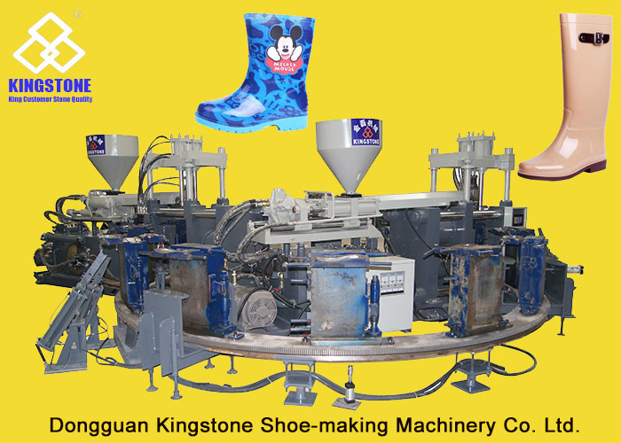 Tipo rotatorio del lavoratore dello stivale/Gumboot/acqua/della pioggia dello stivale della macchina doppia minerale dello stampaggio ad iniezione