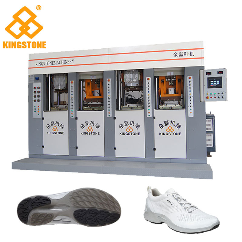 Macchina di fabbricazione della scarpa del PVC TPR di TPU TR la sola per lo sport calza 70-100 paia per ora e 4 stazioni