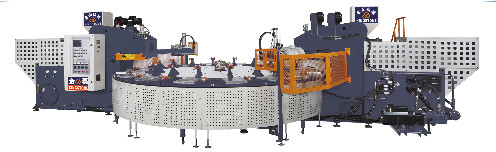 Macchina di fabbricazione automatica della scarpa rotatoria di 2-3 persone sola per i prodotti freddi del colpo di EVA