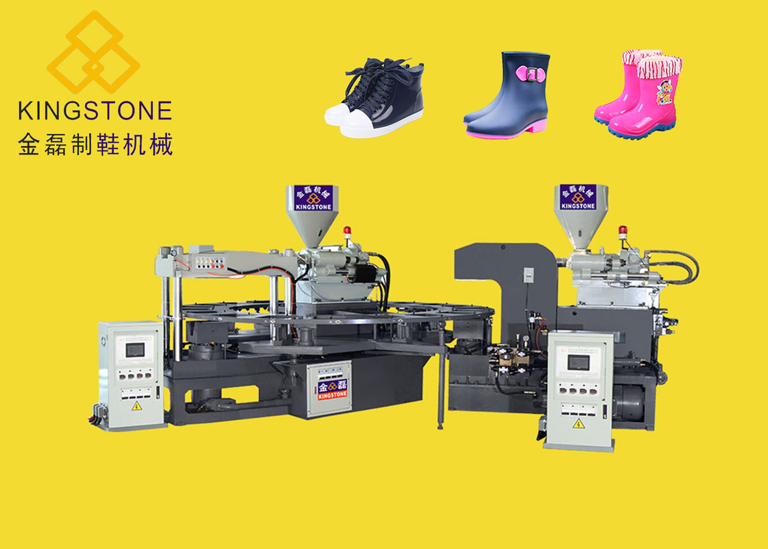 Stivali rotatori/scarpe dell'iniezione di plastica del PVC brevi che fanno colore della macchina 2